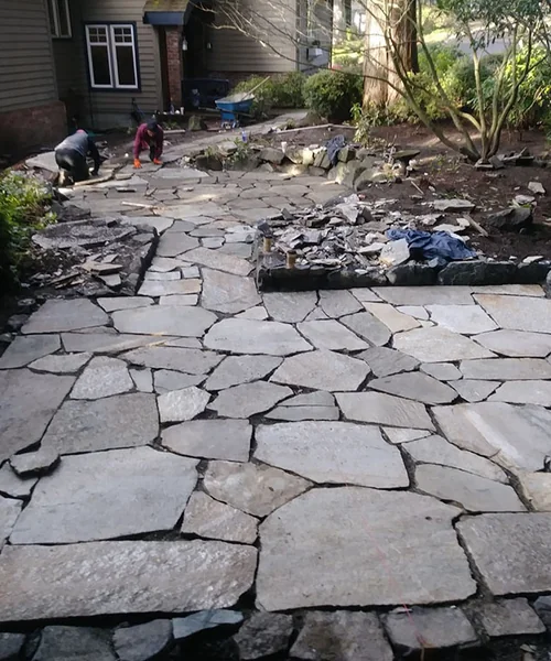Stone Patios and Walkways in Bellevue
